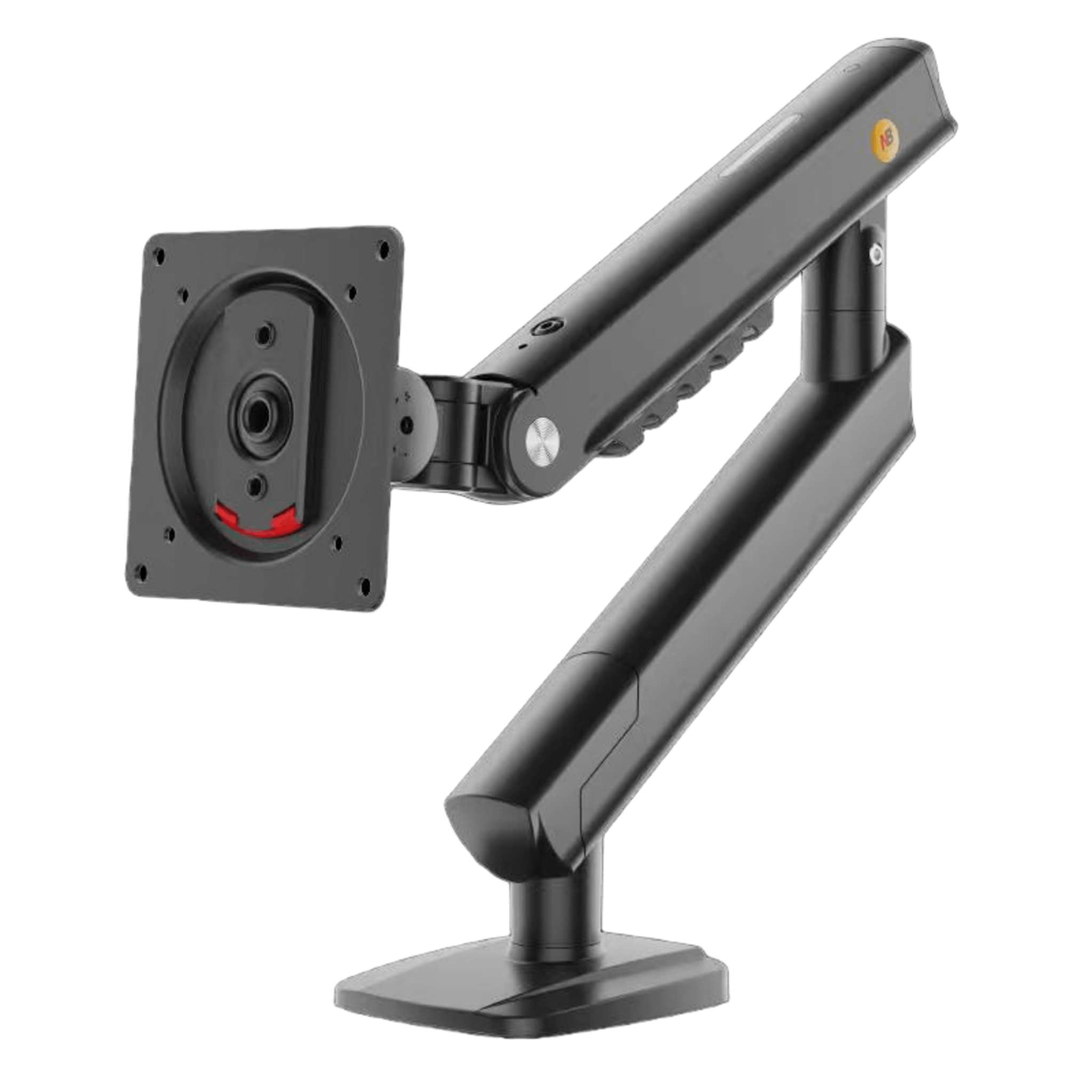 Brazo Ergonómico para Monitor / Soporte 17-32 / Carga 2-7 kg / Ajuste de Tensión / Rotación ±90° / Instalación Abrazadera o Pasacables