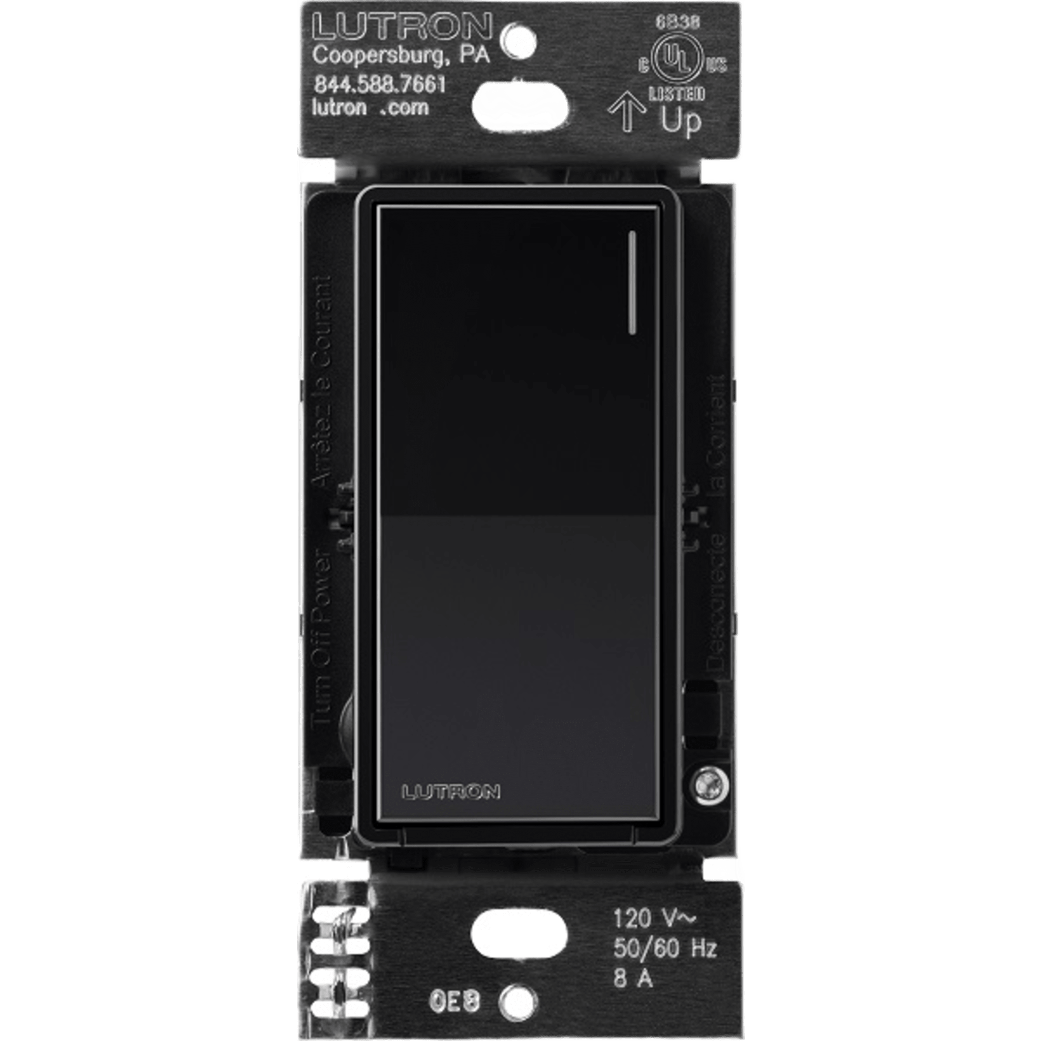 Lutron Electronics rrst8ansbl Interruptor inteligente on/off Sunnata, 8A iluminación y 5.8A motor, requiere neutro, RadioRA 3