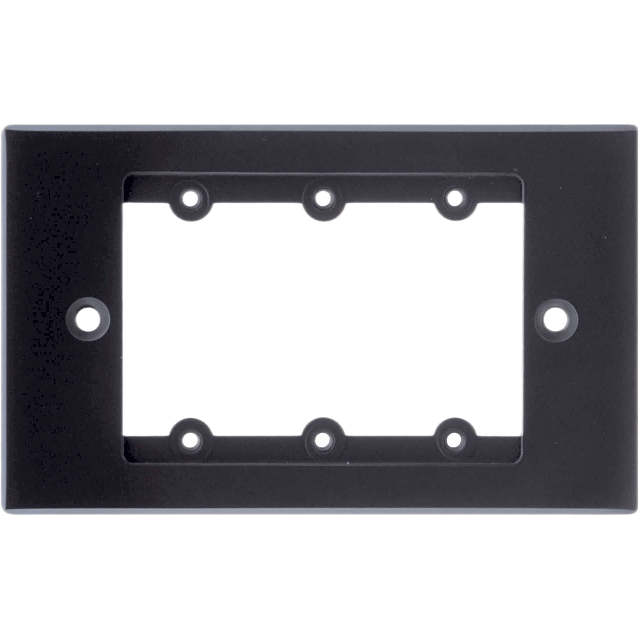 Kramer frame-1g/us(b) Frame para Wall Plate Inserción | 1 Gang | Metal | Version USA | Incluye Inserciones y Tornillos | Negro