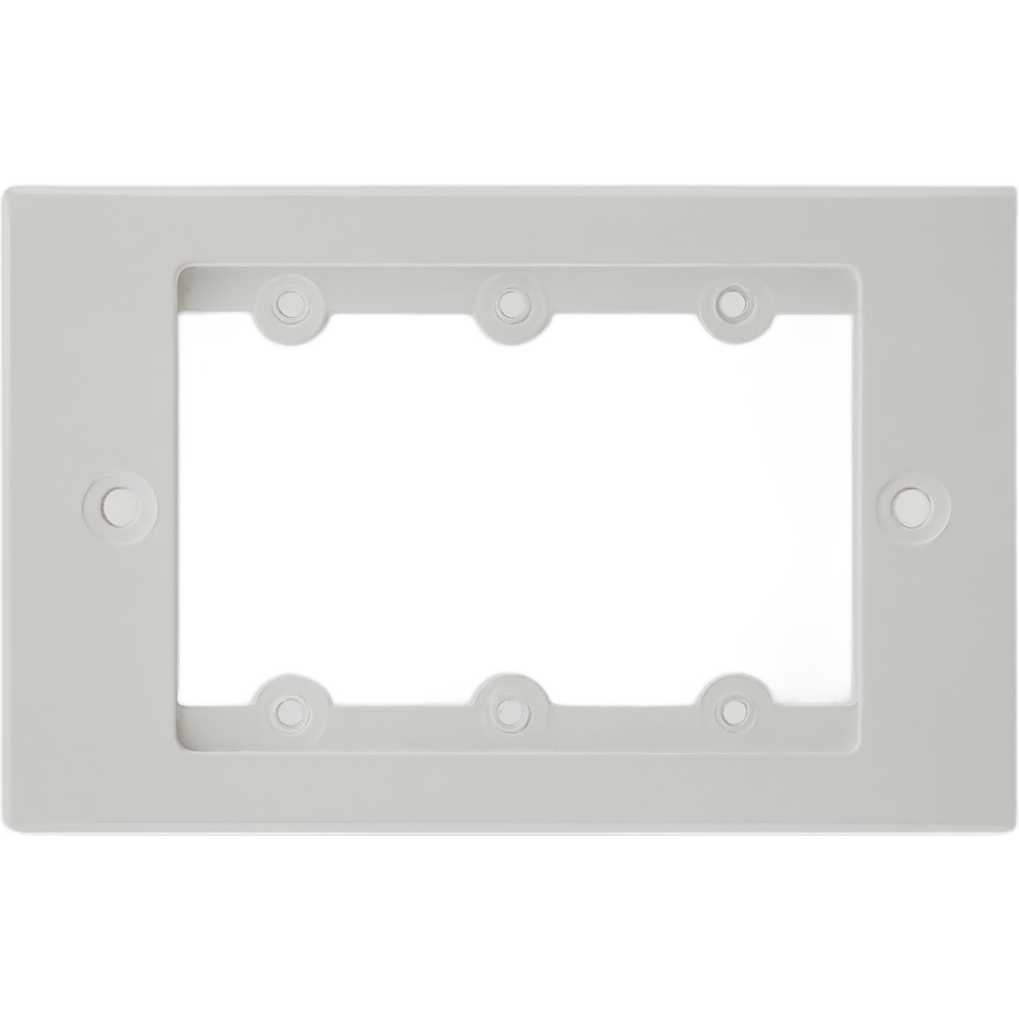 Kramer frame-1g/us(w) Frame para Wall Plate Inserción | 1 Gang | Metal | Version USA | Incluye Inserciones y Tornillos | Blanco