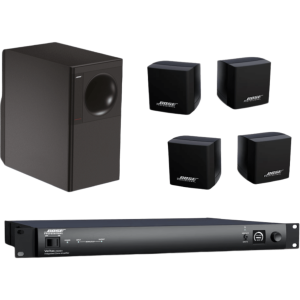 Bose Professional fs3kit/4ws Kit de Audio Comercial Freespace 3 | 1 Amplificador 2160BH | 2 Pares de Altavoces Satélites de Superficie | 1 Subwoofer de Superficie | Color Negro