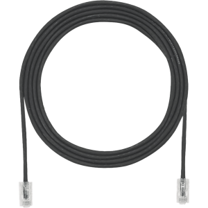 Panduit utp28x15bl Cable de Parcheo UTP Cat6A, CM/LSZH, Diámetro Reducido (28AWG), Color Negro, 4.57 Metros (15 Pies)