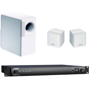 Bose Professional fs3kit/2wsw Kit de Audio Comercial Freespace 3 | 1 Amplificador 2160BH | 1 Par de Altavoces Satélites de Superficie | 1 Subwoofer de Superficie | Color Blanco
