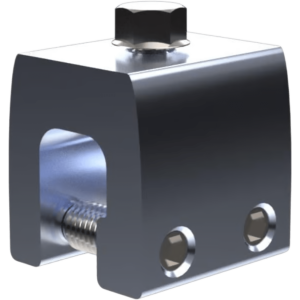 Basel n00028 Clamp de Sujeción para Paneles Solares / M2 Clamp V2 / Aluminio Serie 6000 / Sin Perforaciones / Lámina Engargolada / 187 g / Tornillos Acero Inoxidable