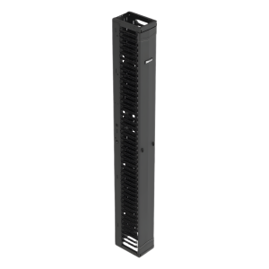 Organizador Vertical PatchRunner?, Sencillo (Solo Frontal), Para Rack Abierto de 45 Unidades, 8 in de Ancho, Color Negro
