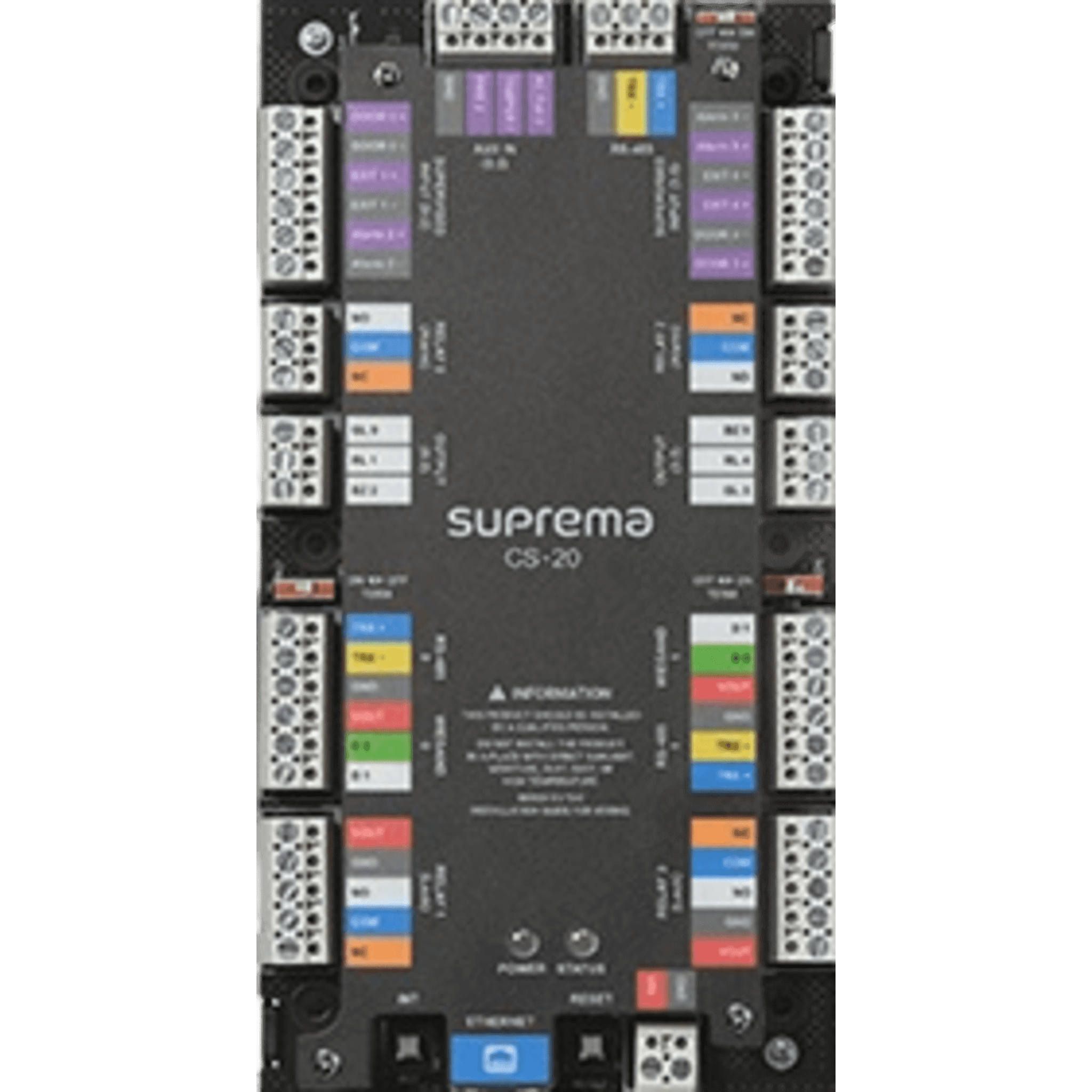 Suprema cs20p CoreStation (CS20P) Panel de Control de Acceso /para 2 puertas / PoE / 2 entradas wiegand / Conexion lectores esclavos por RS485