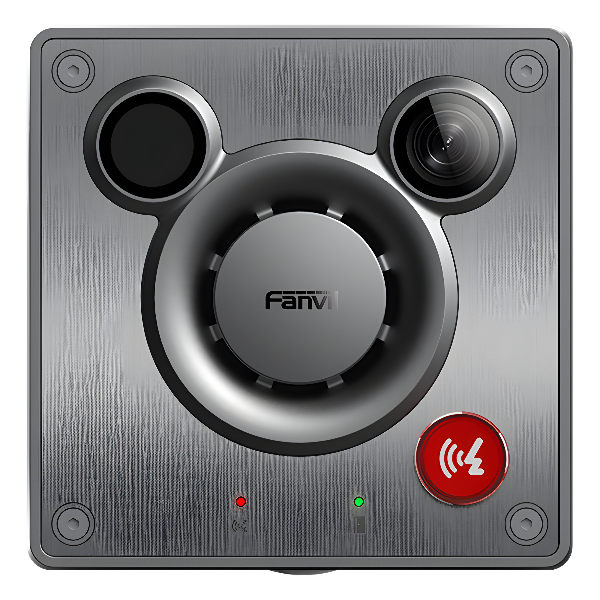 Fanvil a11v Video Intercom IP para Exterior / Cámara 4 Megapixel (1080p) / HDR e Iluminación IR / Altavoz 5W y Doble Micrófono con Reducción de Ruido / Panel Acero Inoxidable y Cuerpo Aluminio / IP66 e IK10 / PoE+ / 2 Líneas SIP