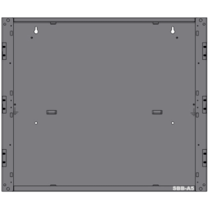 Notifier sbb-a5 Caja trasera de un nivel para gabinete de panel de alarma contra incendio, acero calibre 16, serie CAB-5