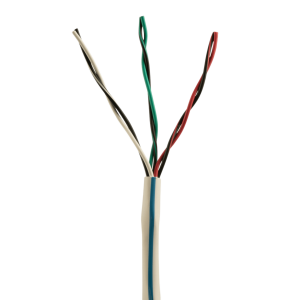Panduit pxup316awh-cq Bobina de Cable de Cobre de 3 Pares Clase 4 Para Sistemas FMPS, 16/19 AWG, Sin Blindaje, CMP (Plenum), Color Blanco, Carrete de 609 metros