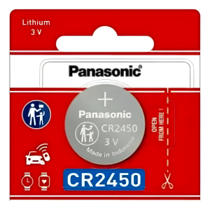 Batería de Litio tipo Moneda 3V / CR2450/ 1pza ( Batería no recargable )