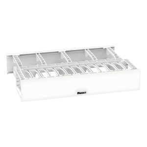Panduit nm2wh Organizador de Cables Horizontal NetManager de Alta Densidad, Doble (Frontal y Posterior), Para Rack de 19in, 2UR, Color Blanco