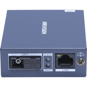 Hikvision ds-3d01r-a(b)/demo Convertidor Fibra Óptica / Receptor / Monomodo (RX) / 1 Puerto SFP (SC) 100 Mbps / 1 Puerto RJ45 10/100 Mbps / HASTA 20 KM / Plug and Play