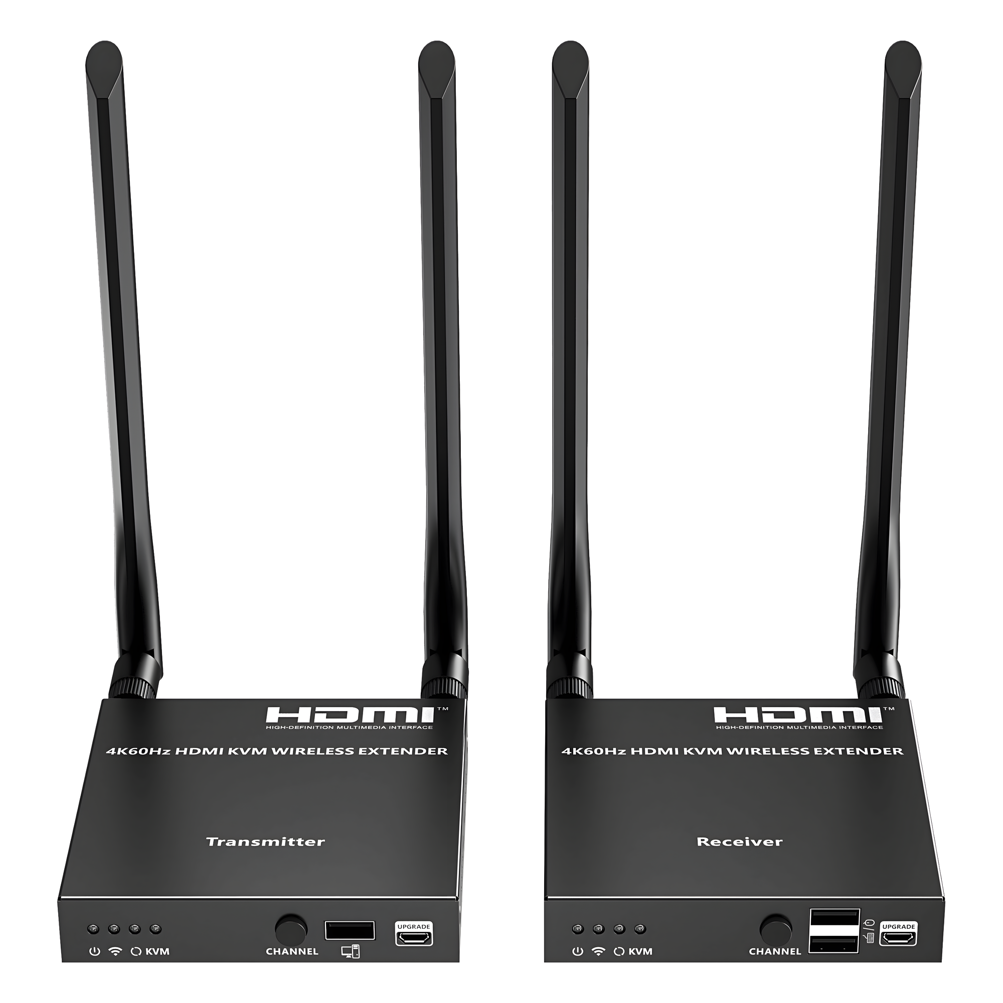 Epcom Titanium tt699kvmv2.0 Extensor Inalámbrico HDMI| Con KVM | 4K@60Hz 4096x2160 | Tecnología ipcolor | Banda 5G 5.18-5.24 GHz | Distancia 50 m | Conexión de Hasta 1 a 4