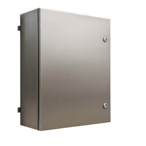 Precision pst606025inoxb Gabinete de Acero Inoxidable IP66 Uso en Intemperie (600 x 600 x 250 mm) con Placa Interna Galvanizada.