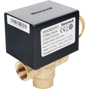 Válvula de control eléctrica de 2 vías tipo bola, sin retorno por resorte, para fan coil, DN20, conexión BSPT, 220 V CA