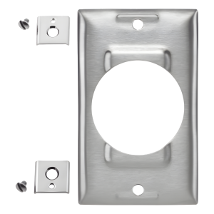 Hubbell hub-ss750 Placa de Acero Industrial de 1 Unidad / Para Paredes