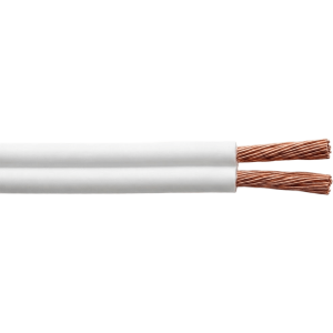 Indiana pc03 Cable POT 2 x 16 AWG / Flexible Tipo SPT / 300V 60°C / 100 Metros ( 328.08 Pies ) Cobre Suave / Aislamiento PVC / Paralelo / Blanco / Cumple NOM-001-SEDE/ Aplicaciones en Electrodomésticos y Electrónicos
