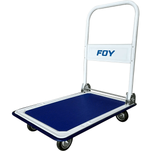 Surtek sys-cpl-f30 Carro Plataforma Plegable de Acero / Capacidad 300 kg / Ruedas TPR / Mango Retráctil / Uso Doméstico e Industrial