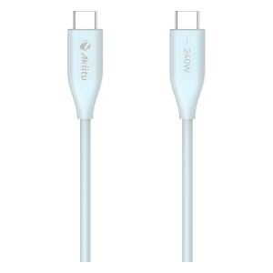 Ezviz ak-pac24s-b-1.5m Cable de Carga USB-C a C 1.5 Metros / Potencia 240W / Velocidad Transferencia 480 Mbps / Tecnología GaN (Nitruro de Galio) / Fast-Charging / Material Silicona No Tóxica / Conector Aluminio Anodizado