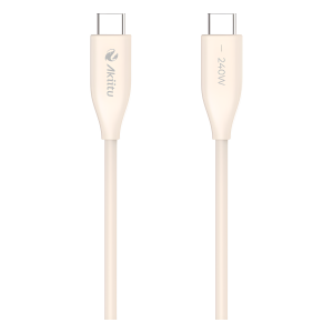 Ezviz akpac24sl1.5m Cable de Carga USB-C a C / 1.5 Metros (4.92 Pies) / Potencia 240W / Fast-Charging / Velocidad Transferencia 480 Mbps / Tecnología GaN (Nitruro de Galio) / Material Silicona No Tóxica / Conector Aluminio Anodizado
