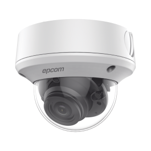 Epcom Professional d50-turbo-g2zw Domo TURBOHD 5 Megapixel / Lente Mot. 2.7 - 13.5 mm / 40 mts IR EXIR / TVI-AHD-CVI-CVBS / IK10 / IP67 / dWDR / 12 Vcc / 24 VCA