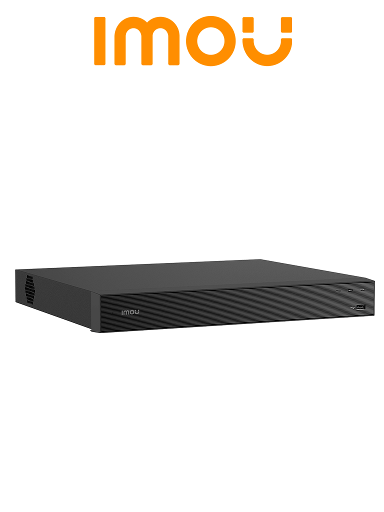 IMOU NVR-N236-16P-8A0E-N - NVR de 36 Canales / 16 Canales PoE/ H.265/ Busqueda por Metadatos/ Audio Bidireccional/ Hasta 4K/ 2 SATA hasta 16 TB Cada Uno/ ONVIF #NVR #POE