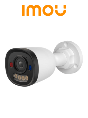 IMOU IPC-PU3EN-4P0 - Cámara Bullet IP 4MP/ Lente 2.8mm/ Audio Bidireccional/ Aurora Visión Nocturna/ Detección Humanos y Vehículos / Soporta MicroSD de Hasta 512Gb/ AOR mode / IR 30 Mts/ Para Exterior #PoE #ONVIF