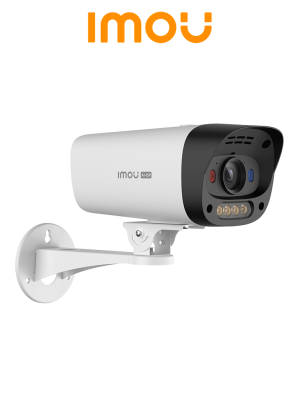 IMOU PU5E 6MP - Cámara Bullet IP de 6 Megapixeles/ Lente Fija 3.6mm/ Aurora Smart Color/ Iluminación 30 Mts/ Ángulo Horizontal 89°/ Audio Bidireccional/ Detección de Personas y Vehículos/ Soporta 512GB MicroSD/ AOR mode/ PoE/ IP67/ H.265 #CAM #POE