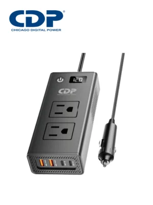 CDP XVU212 Inversor de Potencia Multifuncion 200W / Adaptador e Inversor de Corriente Interior 200W / Voltaje de salida: 120 AC, 5-12 DC