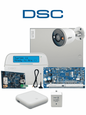 DSC NEO-LCD-LE4050 CON HUB -DAHUA IP - Kit Neo 32 Zonas Panel HS2032 / Teclado Alfanumérico HS2LCDN/ Comunicador LE4050m con 1 año de servicio/ Video Hub / Camara IP