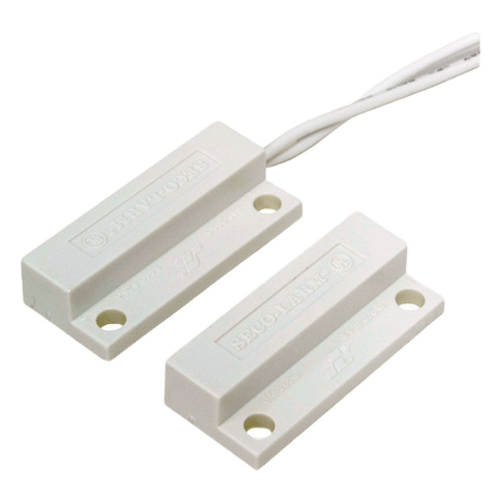 Enforcer Secolarm sm-205q/w Contactos Magnéticos de Montaje Superficial / Miniatura / Lazo Cerrado / Gap 3/4 / Cables Laterales / Blanco o Café / Alta Resistencia
