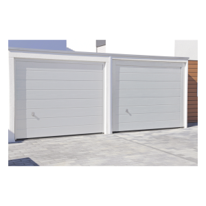 Accesspro garage-87 Puerta de Garage de Alta Calidad / Linea Central / Color Blanco 8X7 pies,  AISLADA, Estilo Americana.