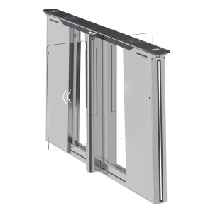 Hikvision ds-k6b961tdqx-m/dp90 (Sensor dToF) Torniquete con Reconocimiento Facial y Lector QR Embebidos / CENTRAL / 100 mil usuarios / Carril de 90 Cms / Requiere Torniquete Izquierdo y Derecho