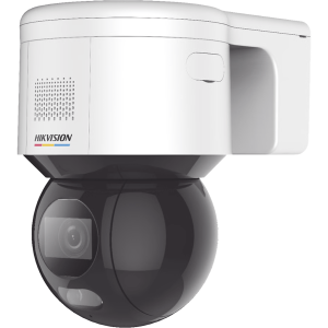 Hikvision ds-2de3a400bw-de(f1)(t5)/demo [ PROTECCIÓN ACTIVA ] Domo PT IP 4 Megapixel / Imagen a Color 24/7 / Lente 4 mm / Luz Blanca 30 mts / Exterior IP66 / ACUSENSE (Evita Falsas Alarmas) / PoE+ / Micrófono y Bocina Integrada / WDR 120 dB / MicroSD